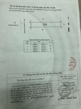 Bán miếng đất vị trí tốt giá rẻ: P. Tân Thới Hiệp: 4x25m, hẻm 6m, cách cầu vượt TTH 500m. 3 tỷ 6 TL