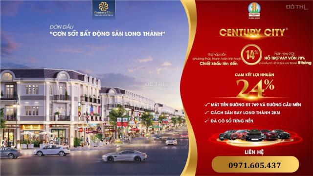 Bán đất nền dự án tại Dự án Century City, Long Thành, Đồng Nai diện tích 100m2 giá 1.5 Tỷ