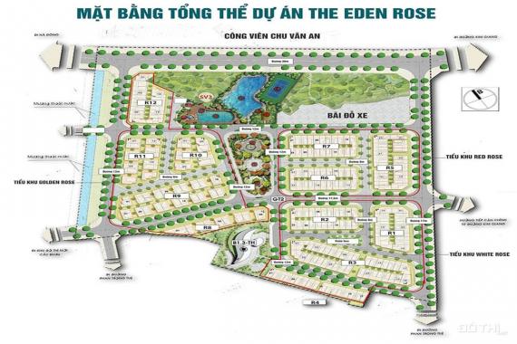 Bán biệt thự R12 - 1 Eden Rose Vườn Hồng. Căn góc hướng đường Kim Giang, 3 mặt tiền