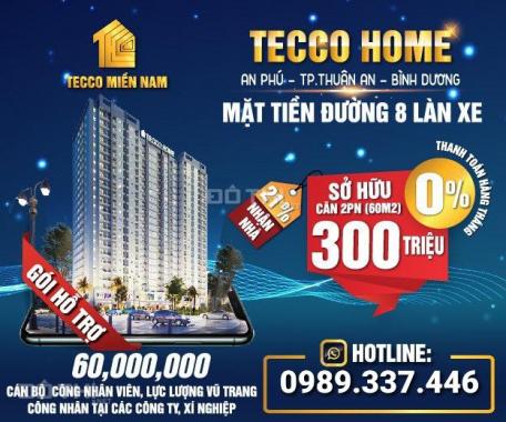 Tecco Home (21% kí HĐMB) TT 290 triệu, ân hạn gốc lãi nhận nhà vào ở 0989337446 Zalo