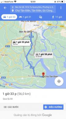 Kẹt tiền cần bán rất gấp đất nền 237m2 SHR xe tải tới đất gần biển Tân Điền, Gò Công Đông TG 470tr