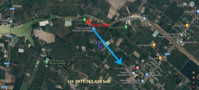 Bán đất Dầu Tiếng xã Minh Tân, 1000m2 sẵn 100m2 thổ cư, giá 395tr, gần chợ Minh Tân. LH 0971763424