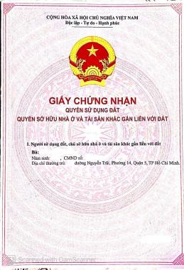 Chính chủ nợ lãi ngân hàng bán gấp nhà MT Nguyễn Trãi, Quận 5, giá 23,8 tỷ, LH: 0932 477 688