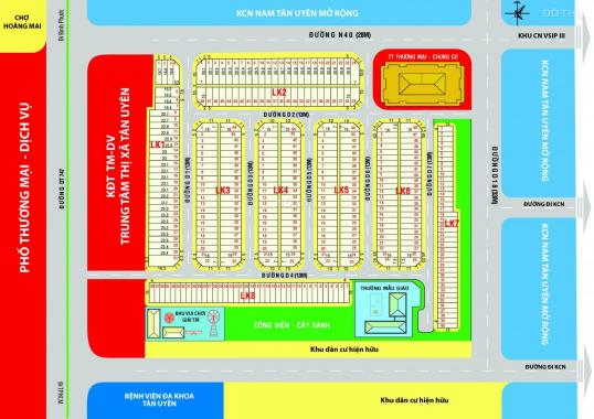 Bán gấp đất nền mặt tiền đường ĐT 747 Uyên Hưng, 80m2 giá 950 tr sổ riêng công chứng ngay