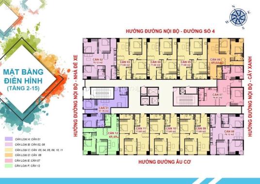 Duy nhất 1 căn hộ Hòa Khánh giá ưu đãi nội bộ, 3PN 86m2 căn góc vuông đẹp, 751 tr hàng đầu tư