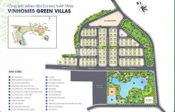 Bán biệt thự Vinhomes Green Villas giá gốc CĐT DT 194m2, 279m2, 283m2 320m2, 417m2 hỗ trợ 65% LS