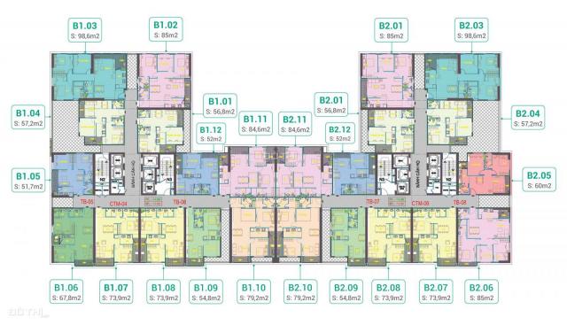 Ra hàng tòa B2 đẹp nhất dự án Phương Đông Green Park - Chỉ từ 1.3 tỷ/ căn 02 ngủ