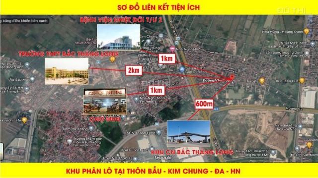 Đất Thôn Bầu, Kim Chung chia lô giá rẻ từ 40m2 lợi nhuận cao. Thích hợp đầu tư