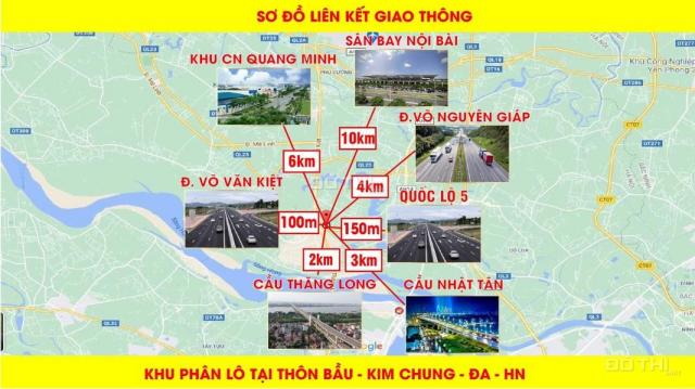 Đất Thôn Bầu, Kim Chung chia lô giá rẻ từ 40m2 lợi nhuận cao. Thích hợp đầu tư