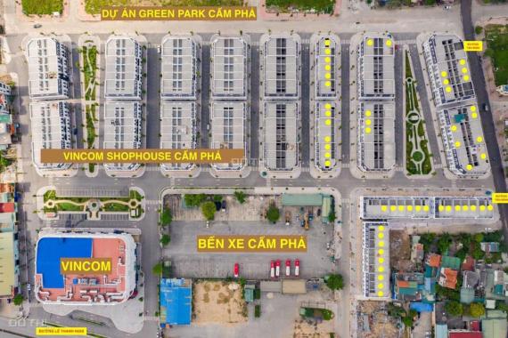 Bán gấp căn Platin Center shophouse Cẩm Phả, đã xây dựng xong có sổ đỏ, vị trí lô đẹp