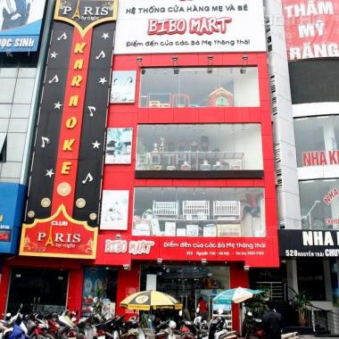 Cho thuê nhà mặt phố Nguyễn Trãi 80m2 x 5T, mặt tiền 8m, thông sàn, thang máy mới, kính hiện đại