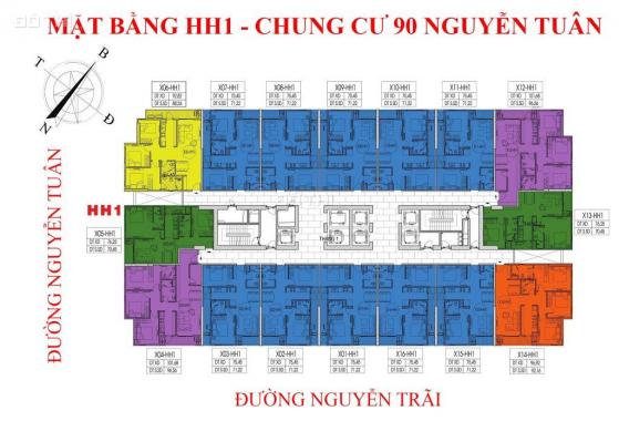 Chính chủ bán gấp CH 1212 70.45m2 SĐCC, full nội thất, CC 90 Nguyễn Tuân giá 2,4 tỷ. LH 0337973579