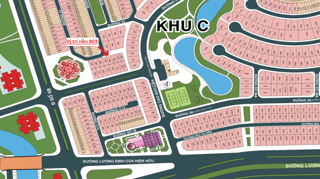 Bán đất An Phú An Khánh đường 34 khu C nền 803 gần trường học 128 m2 18 tỷ. Tel 0918.481.296