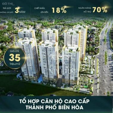 Bán căn hộ cao cấp tại thành phố Biên Hoà, giá từ 2,2 tỷ/2PN, CK cao 3 - 18%, LH 0943557567