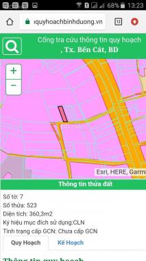 Bán đất tại Phường An Điền, Bến Cát, Bình Dương diện tích CN 364m2, giá 2.3 tỷ