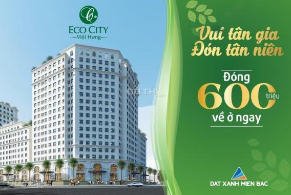 Chỉ 2.4 tỷ nhận nhà ở ngay căn góc 3 PN 86m2 Eco City Việt Hưng, đã có sổ, HT vay 0% LS 0909860283