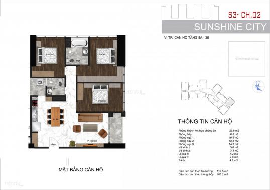 Cắt lỗ căn 3PN view sân golf, sông Hồng, cạnh vườn treo, ban công Đông Nam. LH 0966.836.567