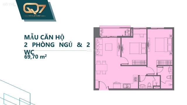 Bán căn hộ MT Nguyễn Lương Bằng 2 PN - 57m2 tháng 6 nhận nhà, giá 2,950 tỷ bao thuế phí đường D4