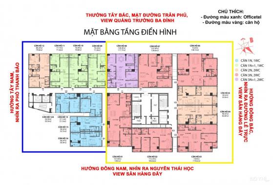 Mở bán 130 căn duy nhất còn lại tại toà nhà 67 Trần Phú (8B Lê Trực) 4/2021, bàn giao 6/2021