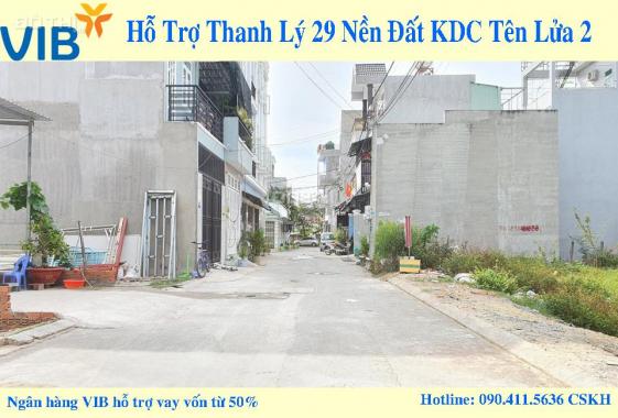 Ngân hàng VIB hỗ trợ thanh lý 29 nền đất KDC Tên Lửa mở rộng Bình Chánh sổ hồng riêng