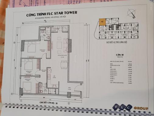 Cần bán căn góc số 10 chung cư FLC Star Tower Hà Đông 3PN, giá 19tr/m2