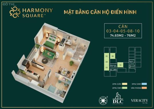 Mở bán dự án Harmony Square Thanh Xuân, căn hộ 2PN full nội thất chỉ từ 2,8 tỷ. NH hỗ trợ LS 0%