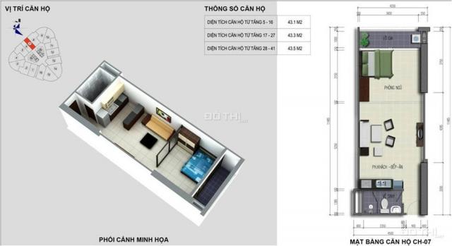 Cần bán căn hộ 43,5m2 tòa B Vina2 KĐT Kim Văn Kim Lũ, Nguyễn Xiển/0979.121.536