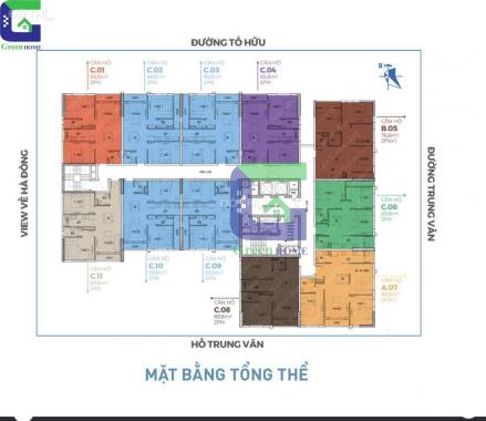 5 suất ngoại giao chọn căn cụ thể 2 - 3PN diện tích 69m2 - 76m2 dự án NOXH NHS Trung Văn, 17tr/m2