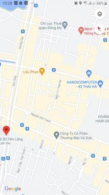 Rất hiếm, Mảnh đất 58 m2 phố Láng Hạ, Đống Đa đường ô tô + vỉa hè, kinh doanh đẹp giá 6,1 tỷ