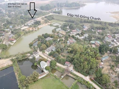 Bán gấp 872m2 đất thổ cư gần hồ Đồng Chanh tại Lương Sơn, Hòa Bình