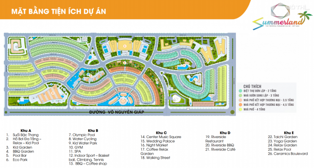 Bán nhà phố thương mại Summer Land Mũi Né, 126,34 m2, giá gốc 5,425 tỷ