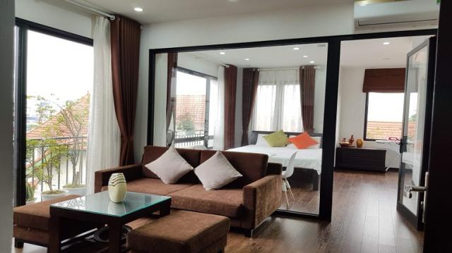 Cho thuê căn hộ dịch vụ tại Xuân Diệu, Tây Hồ, 50m2, 1PN, nội thất mới hiện đại