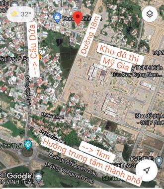 Bán lô đất thổ cư sổ hồng 77.5m2 xã Vĩnh Thái giáp Mỹ Gia Nha Trang cần bán giá 1.29 tỷ