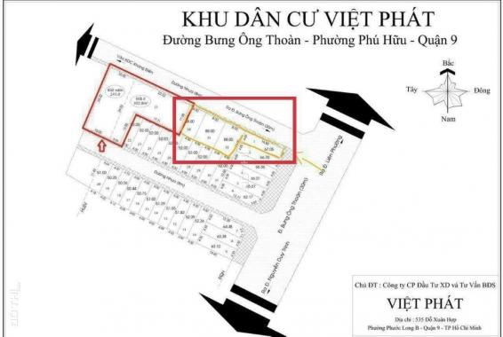 Bán đất mặt tiền Bưng Ông Thoàn, quận 9 diện tích 313 m2 lô góc ngay Topia Khang Điền