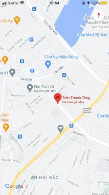 Bán đất mặt tiền đường Trần Thánh Tông, Phường Nại Hiên Đông, Quận Sơn Trà, DT: 190m2. Giá: 10,5 tỷ