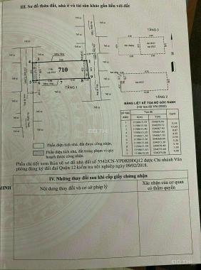 Bán gấp nhà riêng chỉ 1 căn duy nhất. Tân Thới Nhất 2, quận 12 TP HCM