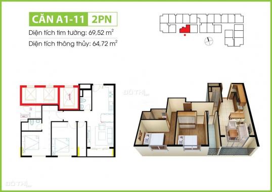 Chỉ còn duy nhất 1 căn CTL DT 70m2 2PN tầng cao view phan văn hớn giá 2.22 tỷ