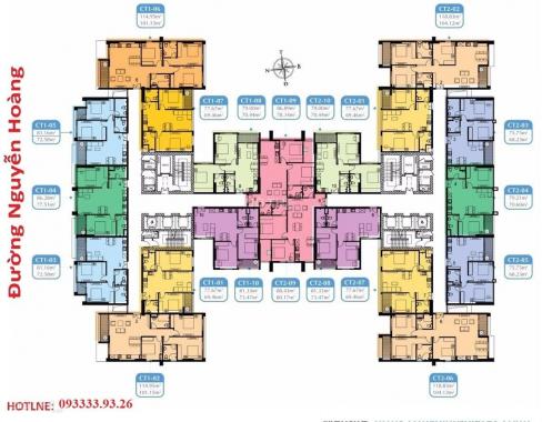 Căn hộ Mỹ Đình Plaza 2, 70m2 chia 2 ngủ full đồ đẹp như hình ảnh, tầng cũng đẹp