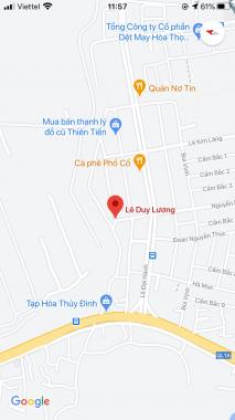 Bán đất đường Lê Duy Lương, Phường Hòa Phát, Quận Cẩm Lệ. DT: 106m2, giá: 3.85 tỷ