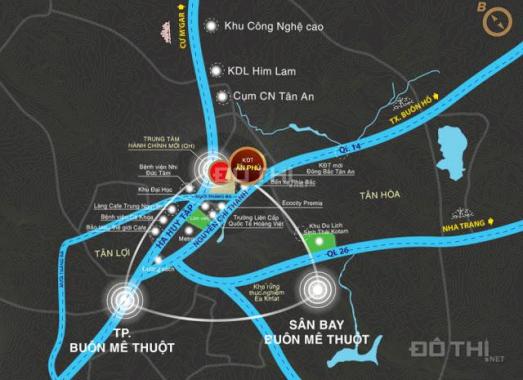 Bán đất nền dự án tại khu dân cư Hà Huy Tập, Buôn Ma Thuột, Đắk Lắk diện tích 100m2 2,2 tỷ