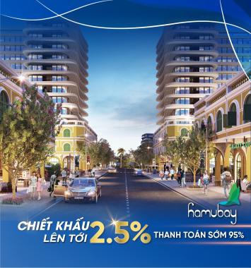 Bán lô góc 126m2 mặt biển dự án Hamubay TP Phan Thiết, lô góc Đông Nam, giá bằng 1 nửa chủ đầu