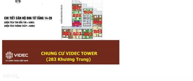 Cần bán căn hộ tháp B 283 Khương Trung, đường Khương Trung, Thanh Xuân, Hà Nội, giá tốt
