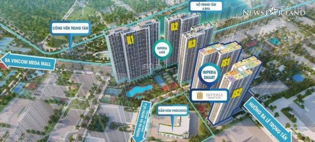 Bán căn 2PN + 2 VS giá chỉ 2,4 tỷ rẻ nhất dự án, view đẹp tầng trung Imperia Smart City