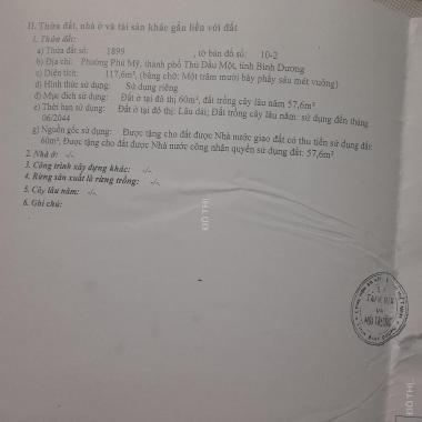 Bán nhà tại đường Phạm Ngọc Thạch, Phường Hiệp Thành, Thủ Dầu Một, Bình Dương DT 117m2 giá 4,45 tỷ