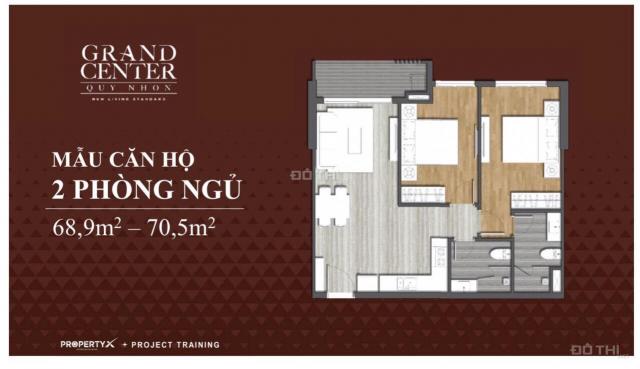 Bán căn hộ chung cư tại dự án Grand Center Quy Nhơn, Quy Nhơn, Bình Định diện tích 50m2 giá 1.87 tỷ
