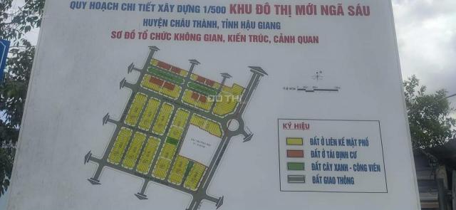 Bán đất tại Đường Võ Thị Sáu, Huyện Châu Thành, Hậu Giang diện tích 100m2 giá 750 triệu