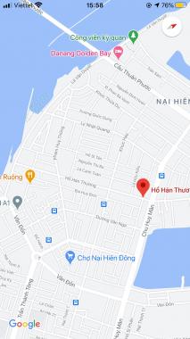 Bán lô đất mặt tiền đường Hồ Hán Thương, Sơn Trà DT: 100 m2, gần Sông Hàn, giá 5,4 tỷ