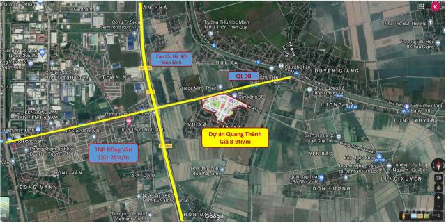 Bán suất ngoại giao LK dự án Quang Thành tại Đồng Văn giá 8 triệu/m2