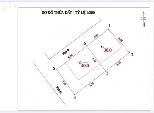 Bán nhà đất 70m2 sẵn nhà 2 tầng, MT 5.7m lô góc, ngõ ô tô - Chưa đến 6 tỷ tại Xuân Thuỷ, Cầu Giấy