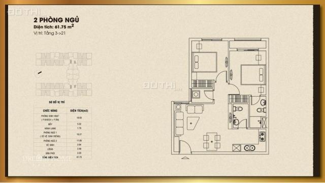 Bán căn hộ 62m2, 2 PN, 2 WC, 1 PK, Dream Home Palace, giá chỉ từ 1,73 tỷ, tel: 0933 002 006
